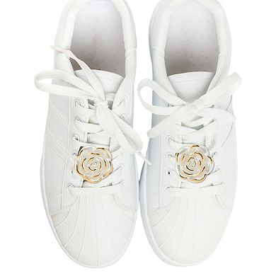 Rose Shoelace Charms 1 Pair