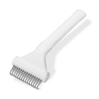 Deshedding Brush for Cats Pet Grooming White 7.2"x1.73" 1 pc