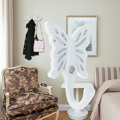 4 Pcs Vintage Wall Hook Zinc Alloy with Screws for Wardrobe Bathroom Kitchen Office