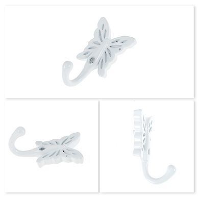 4 Pcs Vintage Wall Hook Zinc Alloy with Screws for Wardrobe Bathroom Kitchen Office