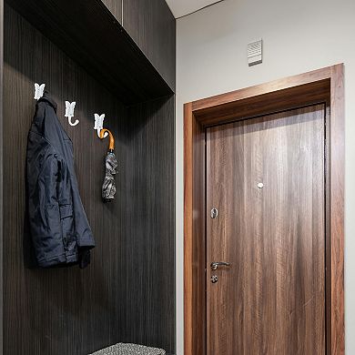 4 Pcs Vintage Wall Hook Zinc Alloy with Screws for Wardrobe Bathroom Kitchen Office