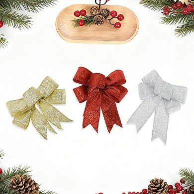 Fabric Gift Bow 3.94"x4.72" 2 Pcs for Gift Party Decor