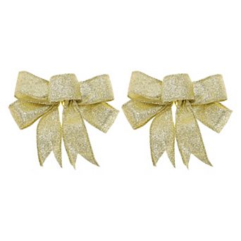 Fabric Gift Bow 3.94"x4.72" 2 pc for Gift Party Decor