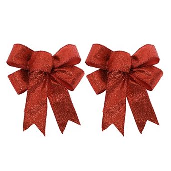 Fabric Gift Bow 3.94"x4.72" 2 pc for Gift Party Decor