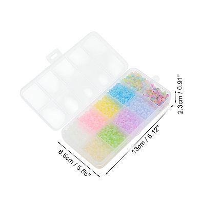 1 Set 4mm Round Glass Beads for Jewelry Making Bracelet Making DIY Crafts Mixed Color