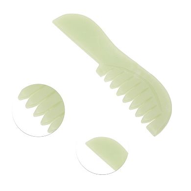 Long Handle Head Massage Comb for Home Green 1Pc