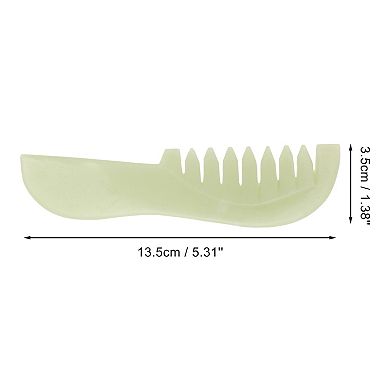 Long Handle Head Massage Comb for Home Green 1Pc