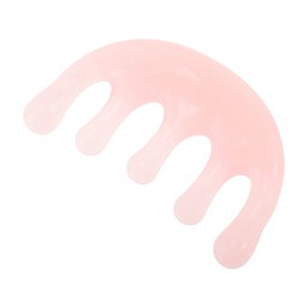 1 pc Crescent-shaped Head Massage Comb for Travel in Pink Color