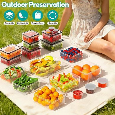 40-Piece Airtight Food Storage Container Set with Lids, BPA-Free, Leakproof