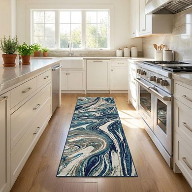 Fashionwu Modern Abstract Indoor Printed Home Aesthetic Decor Soft Area Rug for Kitchen Bedroom