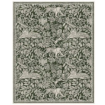 Fashionwu Living Room Modern Printed Stain Resistant Bordered Area Rug for Kitchen Dinning Room