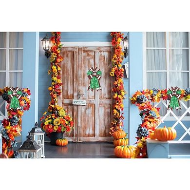 2 Football Burlap Bows for Wreath, Front Door Sports Decor