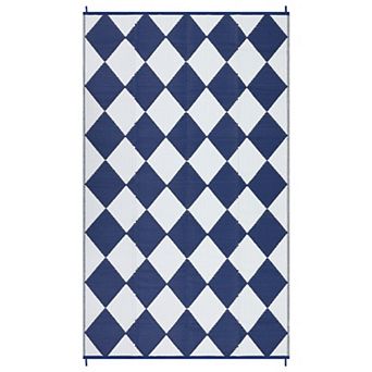 Fashionwu Outdoor Modern Non Slip Stain Resistant Camping Area Rugs for Patio RV Camping Beach Deck