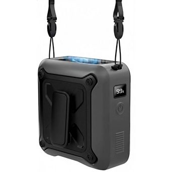 Portable Waist Fan, Clip-On Belt Fan, 14600RPM, 5 Speeds, USB Rechargeable, Black
