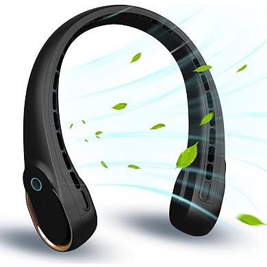 Neck Fan, USB Rechargeable, 4000mAh, Personal Bladeless Fan for Men & Women