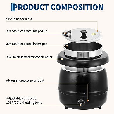 13L Soup Warmer for Restaurants