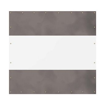 PVC Outdoor Curtain, 8'Hx8'W, Weather Resistant for Patio