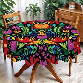 Bohemian Tablecloth: Colorful Dustproof Easy-Care, Indoor/Outdoor Festive Decor