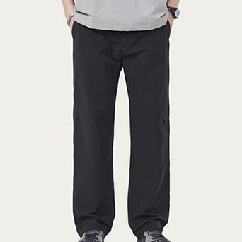 Men's Straight Leg Woven Pants with Minimal Utility Pocket