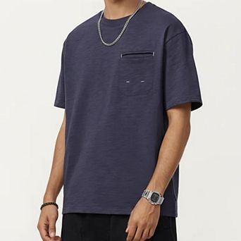 Men's Short Sleeve Pocket T-Shirt with Relaxed Fit