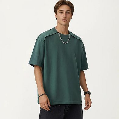 Men's Short Sleeve Crew Neck Essential T-Shirt with Relaxed Fit