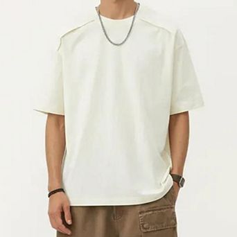 Men's Short Sleeve Crew Neck Essential T-Shirt with Relaxed Fit