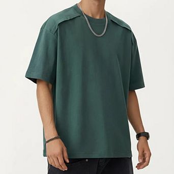 Men's Short Sleeve Crew Neck Essential T-Shirt with Relaxed Fit