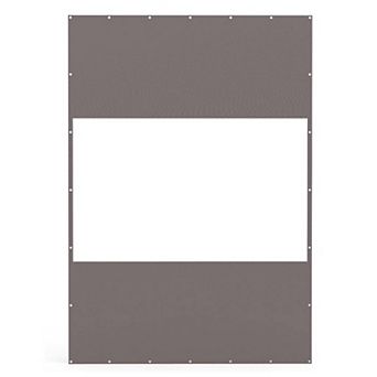 PVC Outdoor Panel Curtain, 10'Hx7'W, Weather Resistant for Patio