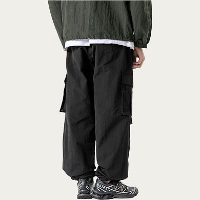 Men's Relaxed Fit Utility Cargo Pants with Multi Pocket Design