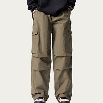 Men's Relaxed Fit Utility Cargo Pants with Multi Pocket Design