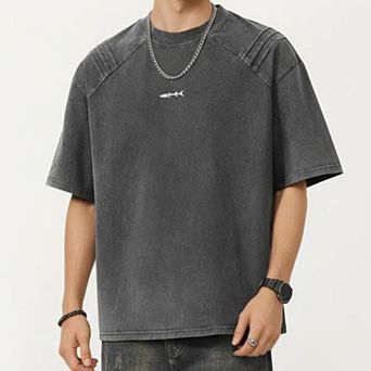 Men's Short Sleeve Crew Neck Graphic T-Shirt with Relaxed Fit