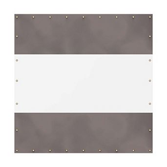 PVC Outdoor Curtain, 10'Hx10'W, Weather Resistant