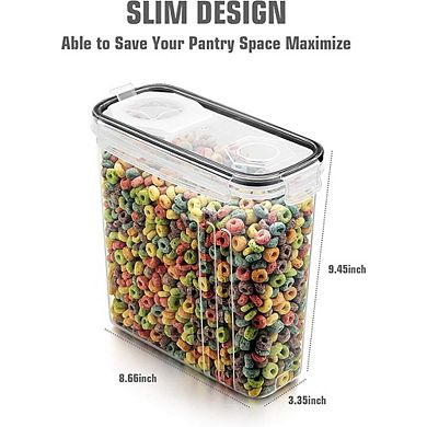 6-Piece 4L Airtight BPA-Free Food Storage Containers with Lids