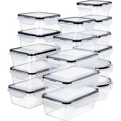 32-Piece Food Storage Container Set with Lids, Airtight & Leakproof