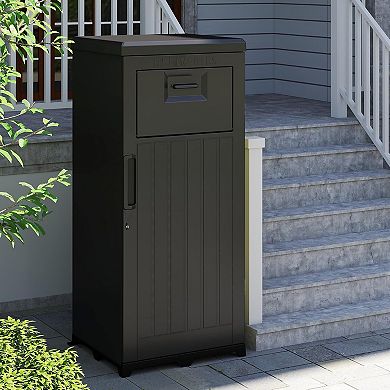 Lockable Waterproof Resin Package Delivery Box for Porch & Curbside
