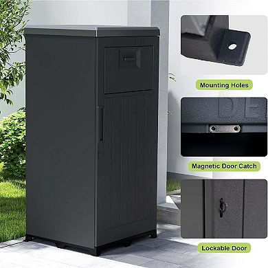 Lockable Waterproof Resin Package Delivery Box for Porch & Curbside