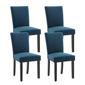 Dining Chairs Set of 2/4/6,Fabric Upholstered Parson Dining Chairs with Padded,Modern Kitchen Chairs