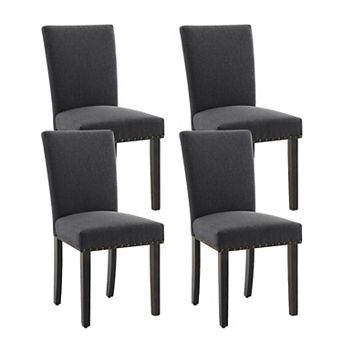 Dining Chairs Set of 2/4/6,Fabric Upholstered Parson Dining Chairs with Padded,Modern Kitchen Chairs