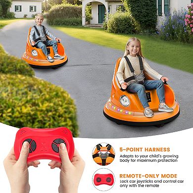 Bumper Car for Kid, 12v Ride on Bumper Car for Toddler with Remote Control, 2-Speed, 2 Driving Modes