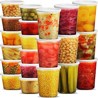 48 pc Deli Food Storage Containers, 16 & 32 oz, BPA-Free