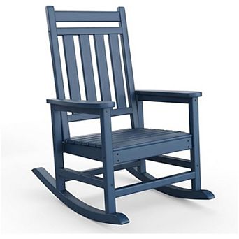 Rocking Chair Outdoor, HDPE All Weather Oversized Rocking Chairs for Outside