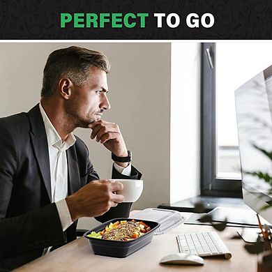 50-Pack 32 oz Meal Prep Containers with Lids BPA-Free, Microwave & Freezer Safe