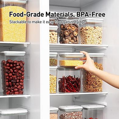 2.9Qt Airtight Food Storage Containers, 2pcs BPA-Free Stackable Kitchen Set