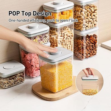 2.9Qt Airtight Food Storage Containers, 2pcs BPA-Free Stackable Kitchen Set