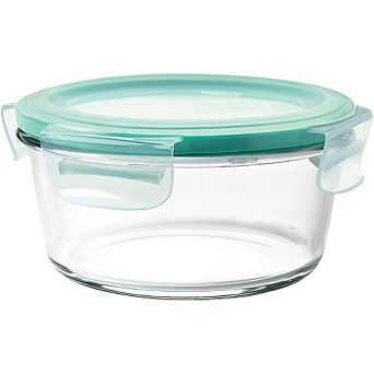 4 cup Glass Food Storage Container with Leakproof Airtight Lid