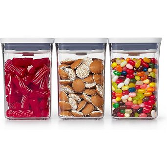 3 pc Small Square POP Storage Container Set