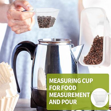 4-Pack 4L Airtight Cereal Containers with Pour Spout & Labels