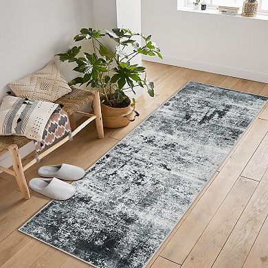 ANIXOL Washable Abstract Area Rug