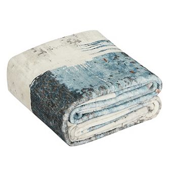 Abstract Area Rug, Stain Resistant Washable Floor Mat, Non-Shedding, Non-Slip Backing Carpet