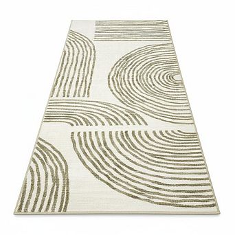 Abstract Kitchen Rug, Modern Non-Slip Hallway Runner, Washable，Stain Resistant，Low Pile